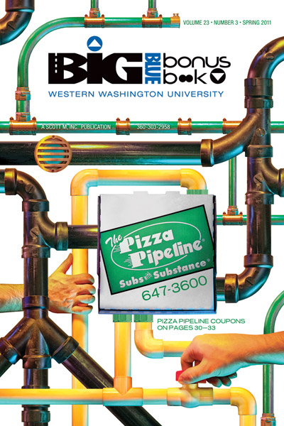 Big Blue Bonus Book Cover Design Winter 2004: The Pizza Pipeline