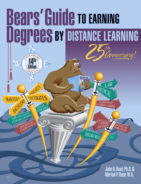 Bears' Guide To Earning Degrees By Distance Learning Book Cover