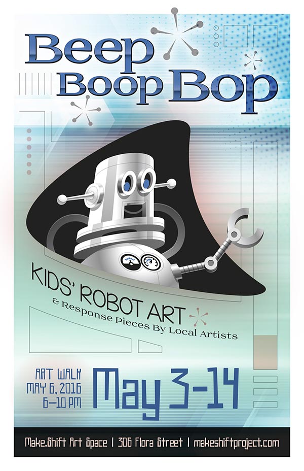 Beep Boop Bop Poster Design