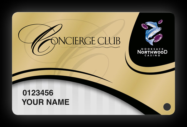 Northwood Casino Concierge Club Card Design