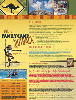 The Firs Family Camp Brochure Design