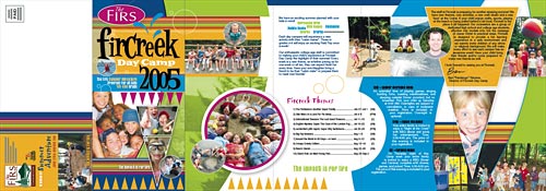 The Firs Fircreek Day Camp 2005 Brochure Design