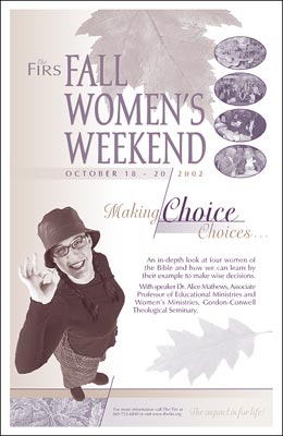 The Firs Fall Women's Weekend Poster Design