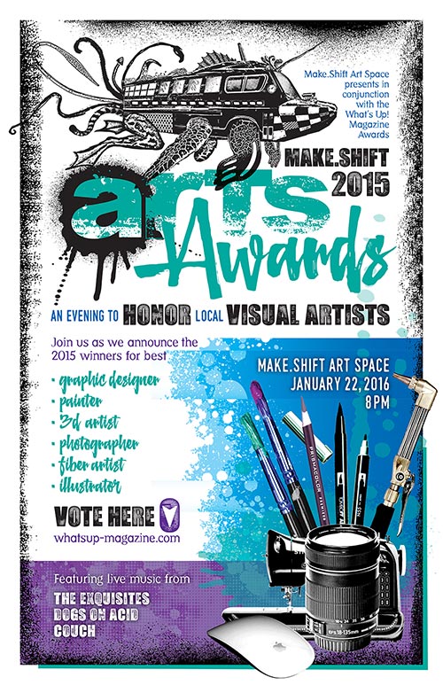 Make.Shift 2015 Arts Awards Poster Design