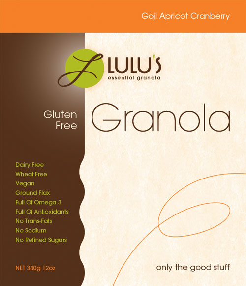 Lulu's Essential Granola Package Label Design
