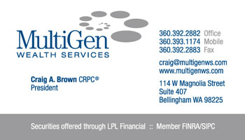 MultiGen Wealth Services Business Card Design