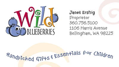 Wild Blueberries Business Card Design