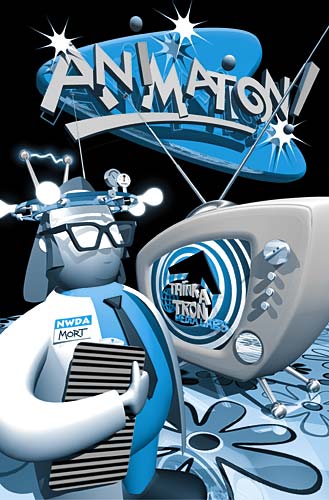 Think-A-Tron Animation Illustration