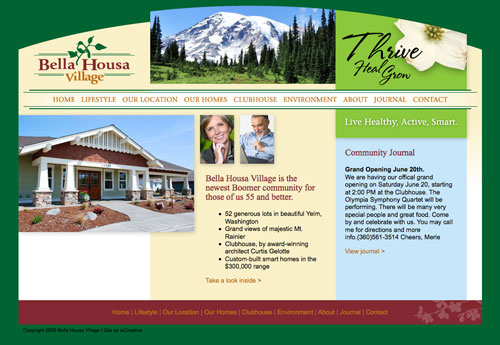 Bella Housa Village Website Design