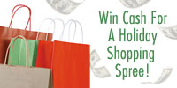 Holiday Shopping Spree Website Banner Design