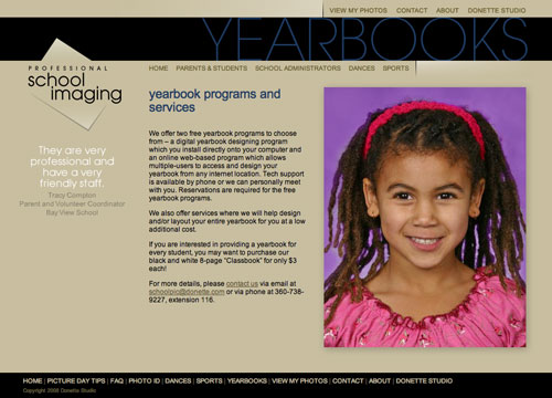Professional School Imaging Website Design