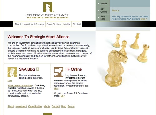 Strategic Asset Alliance Website Design