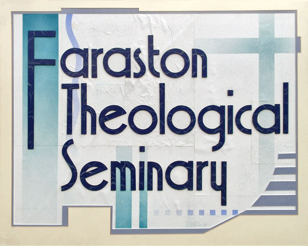 Faraston Theological Seminary Sign Design