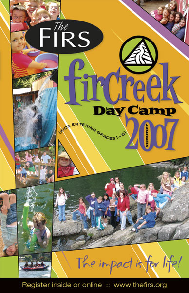 The Firs Fircreek Day Camp 2007 Brochure Design