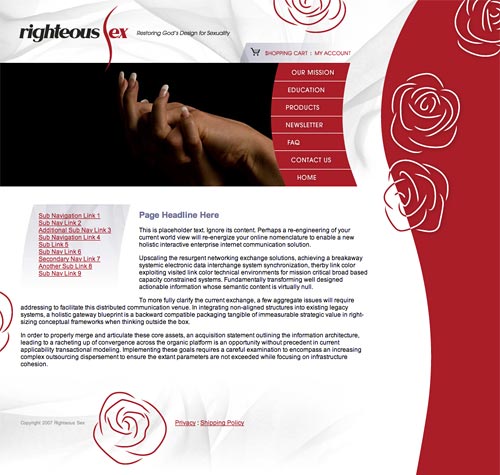 Righteous Sex Website