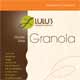 Lulu's Essential Granola logo, sales sheet, letterhead, envelope, website, package label, window sign