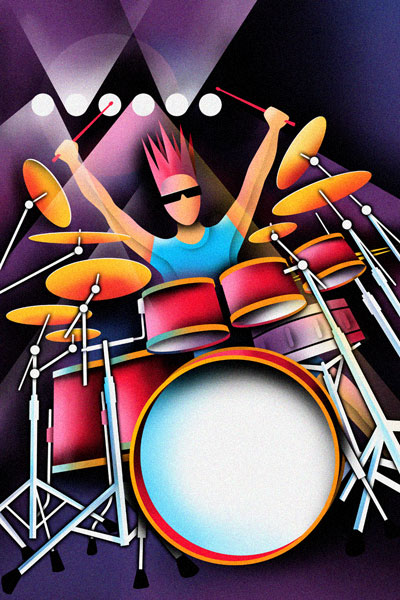 Drummer Illustration
