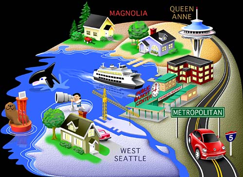 Seattle Area Illustration