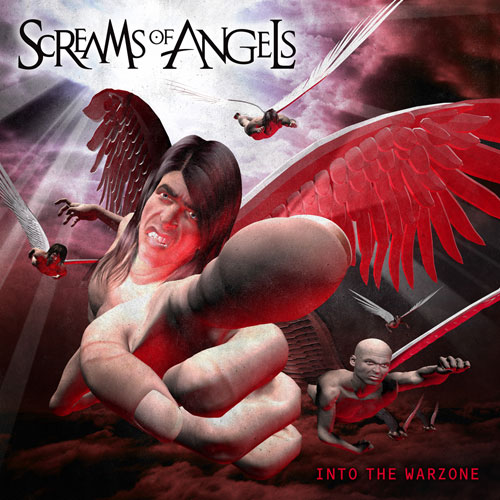 Screams Of Angels Into The Warzone CD Cover Design