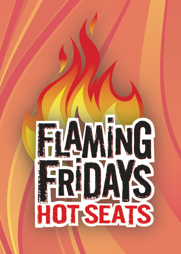 Flaming Fridays Hot Seats Logo Design