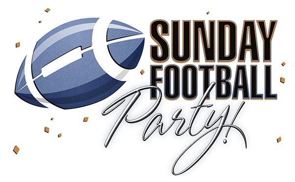 Sunday Football Party Logo Design