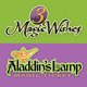 3 Magic Wishes & Aladdin's Lamp Magic Ticket:  Logo Designs