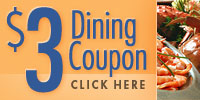 $3 Dining Coupon Website Banner Design