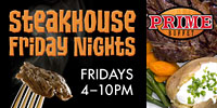 Prime Buffet Steakhouse Friday Nights Website Banner Design